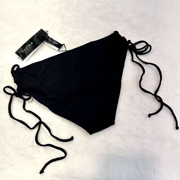 NWT Tavik Bebe Full Bikini Bottom in Black - Extra Small - Picture 5 of 9
